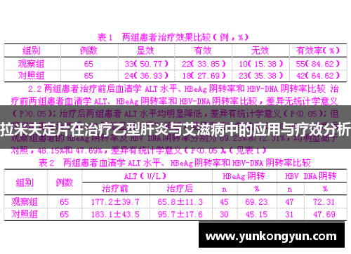 拉米夫定片在治疗乙型肝炎与艾滋病中的应用与疗效分析